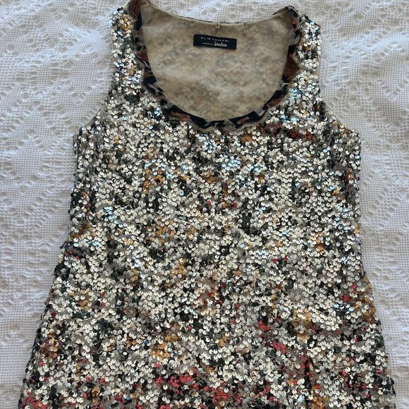 Elie Tahari Sleeveless Beaded Top XS - Picture 1 of 6